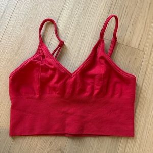 Alo Yoga Red Sports Bra